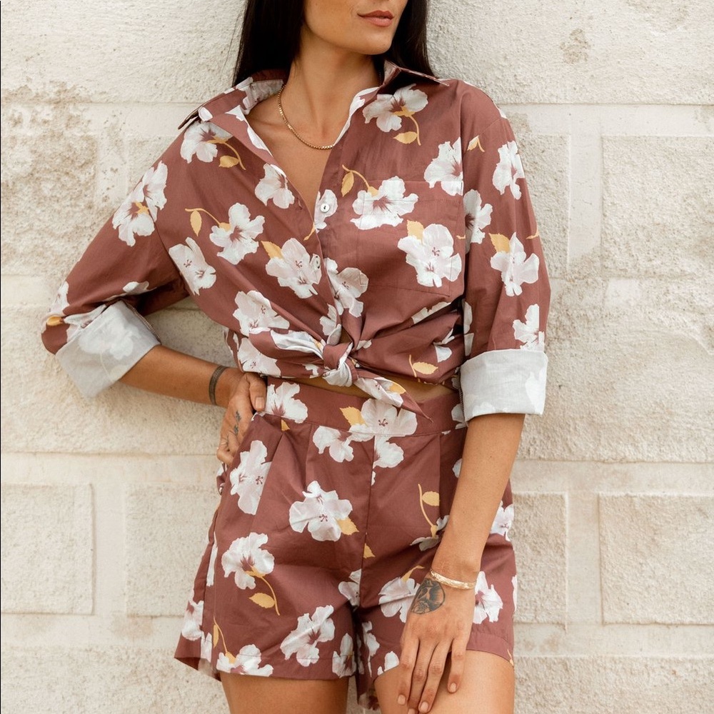 Ava Sky Chloe Button Down Small